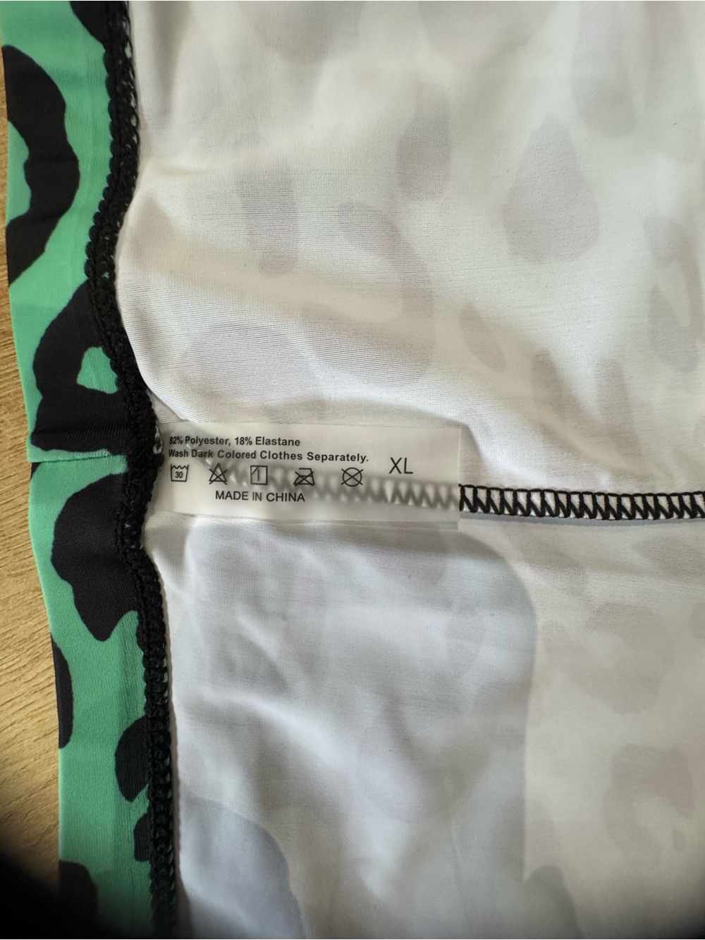 Women’s Black & Teal Leopard Tankini Swim Set - Picture 16 of 16